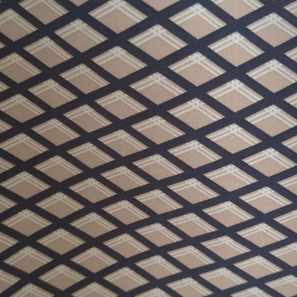 Tory Burch Silk Tunic in Navy/Beige Geo - Picture 3 of 8